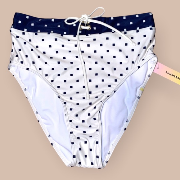 summersalt Other - The Lace-Up High Leg High Rise Bikini Bottom